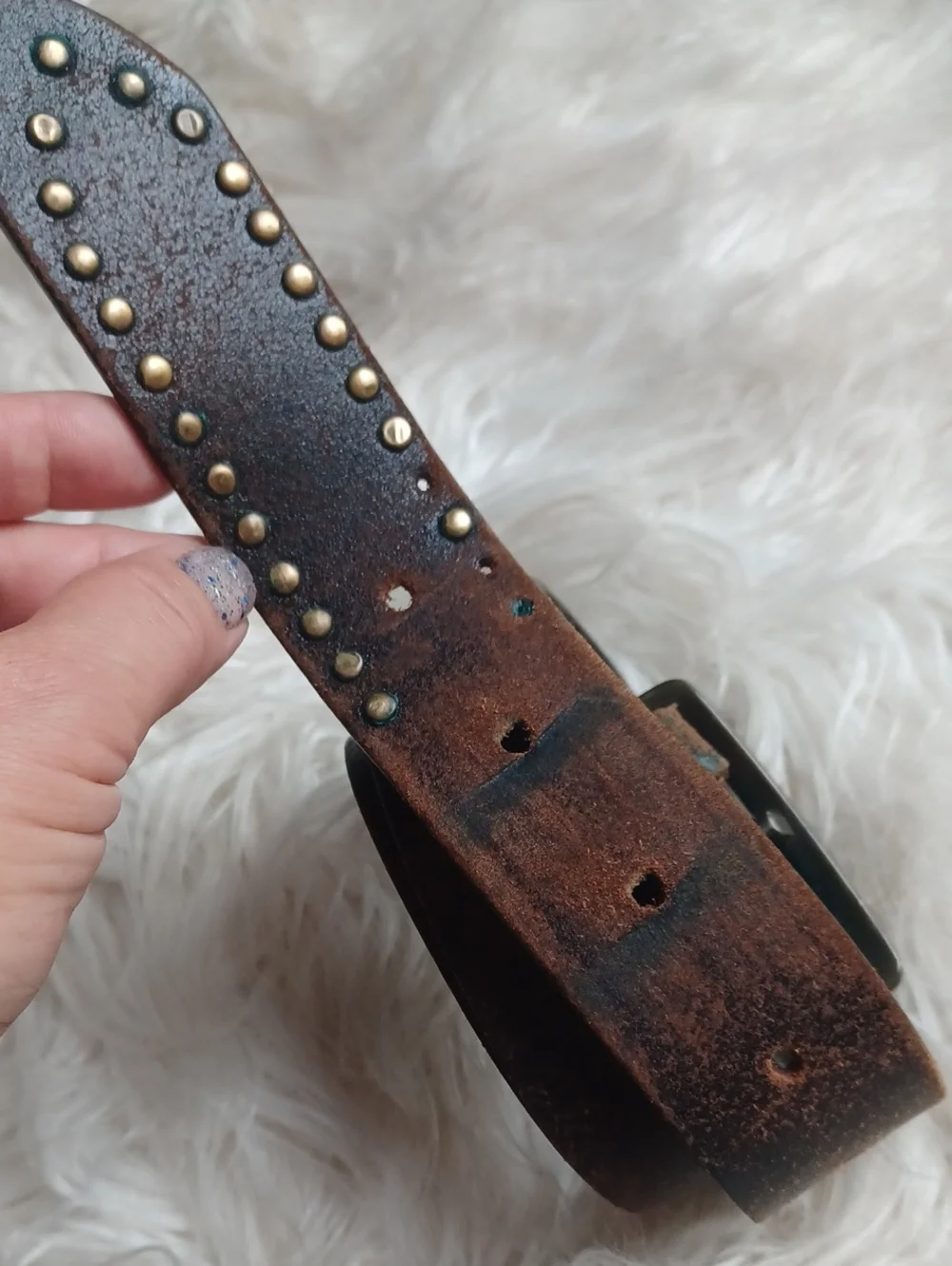 Distressed Leather Belt